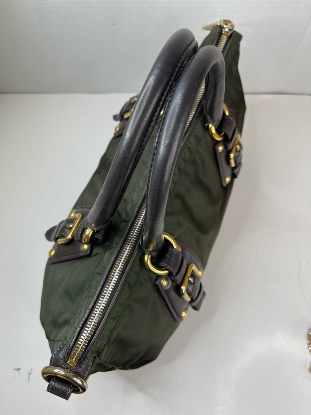 Prada nylon jacquard logo handbag - Picture 8 of 16